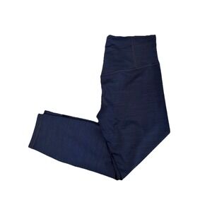 Athleta Elation Textured 7/8 Tight Legging Navy Size Large Crop style